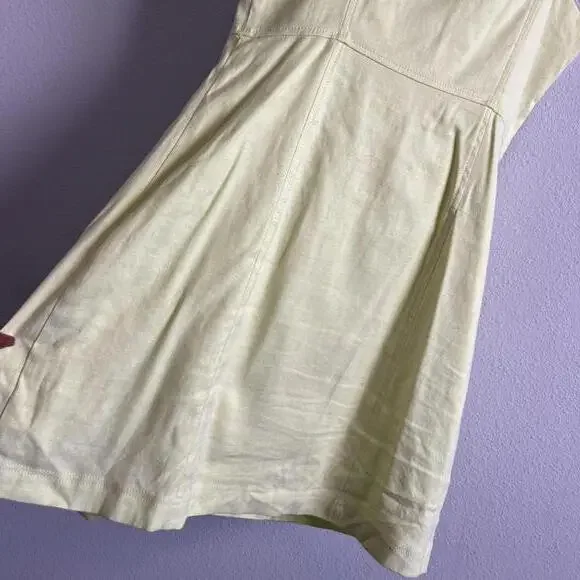 Banana Republic Soft Neon Green button up sundress - Picture 4 of 5